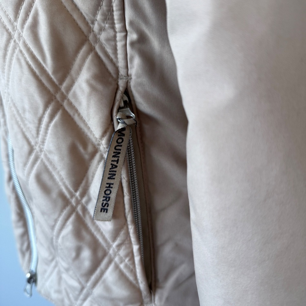 Authentic Mountain Horse Classic Edition Convertible Riding Jacket Taupe Beige - Picture 4 of 16
